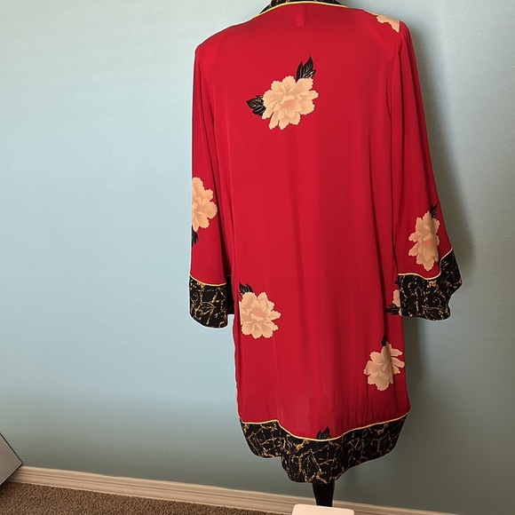 Anne namba open front cardigan/ sweater 100% silk size XL - Picture 3 of 5